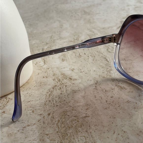 Rare! blue Optique Du Monde vintage sunglasses - Picture 3 of 8